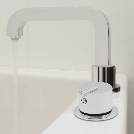 4-Anschlussventil für Warmwassermischung, Duschmischer, Wasserhahn, Badewanne, Regenanschluss, Standard-Gewindeanschluss G1/2, Wassertemperatur 0-100°C