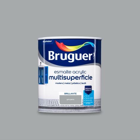 Esmalte acril bri. 750 ml gr/per int/ext s/olor bruguer (1/5)