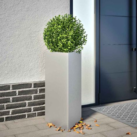 vidaXL Jardinera triangular acero galvanizado 40x34,5x75 cm (1/5)