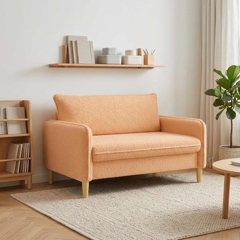 vidaXL Fauteuil XXL Beige Bouclé (1/5)