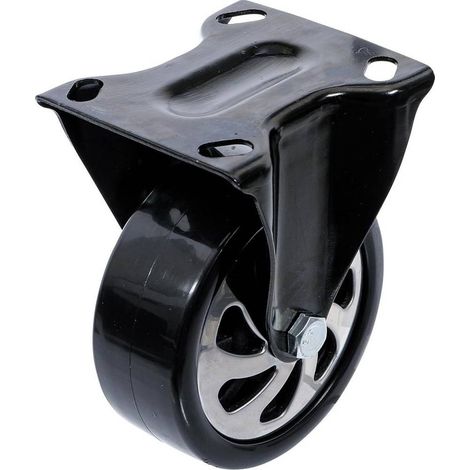 Roue Fixe avec Plaque de Montage - 127 x 105 x 169 mm - Compatible Art. 4107, 4204, 4205, 4206, 4199 - Robustesse e - D-Work (1/5)