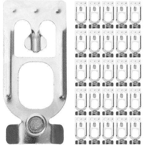 2026WEI-20pcs Goupille de rayonnage à palettes en forme de goutte d'eau clip de sécurité pour traverse de rayonnage 650 x 280 x 150 cm argent (1/3)