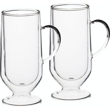 La Cafetiere - Set De 2 tazze da caffè irlandese De, formato grande, a doppia parete