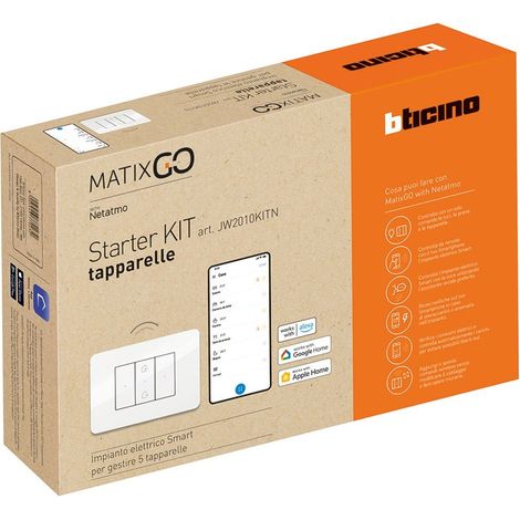 Starter Kit tapparelle MatixGO Bticino JW2010KITN Bianco (1/3)