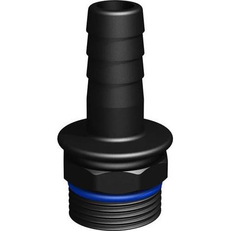 Raccord male 1" BSP - cannelé droit Ø19mm