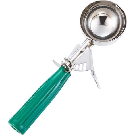Cuchara para helado de 76 g (2.7 oz) – N.° 12 (1/3 de taza) – Cuchara para porcionar, para helado, para galletas – Para controlar las porciones – Acero inoxidable 18/8 (1/5)