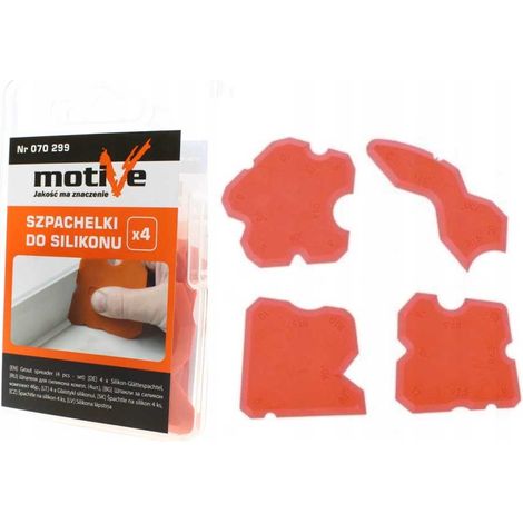 Ensemble de spatules en silicone MOTIVE, 4 pièces, pour lisser les joints 070 299
