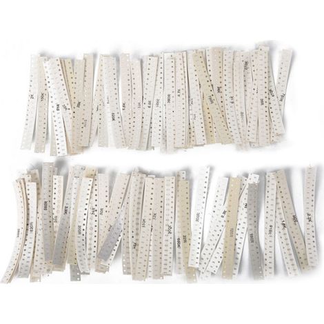 Lot de 1800 résistances CMS 0603 - 90 valeurs, 1/10W, tolérance 1% pour prototypes (1/5)