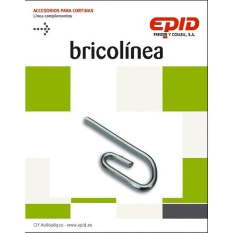 Garfio cortina simple cinc epid 36 pz