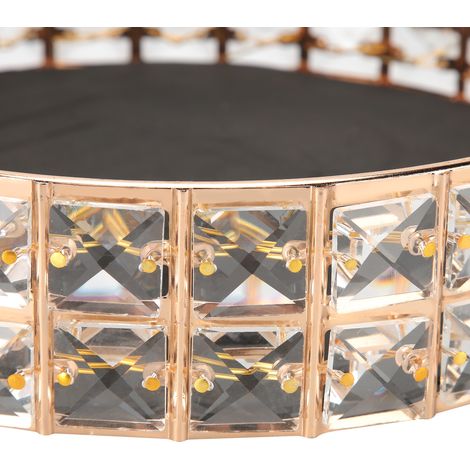 Présentoir à gâteaux en cristal miroir, support pour cupcakes et autres desserts de mariage, plateau de présentation rond (1/5)