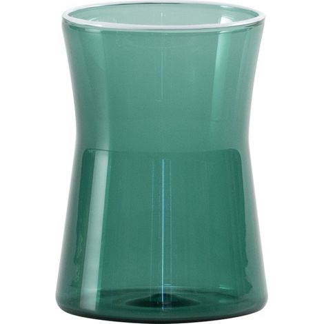 Zafferano Lot de 4 Verres Tumbler Collection Classy en Verre Borosilicaté Soufflé à la Main Vert Lac pour Services de Table Élégants et Modernes