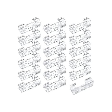 Lot de 120 attaches-câbles avec support de fil auto-adhésif puissant pour voiture, bureau, maison, accessoires d'organisation de câbles muraux, ordinateur portable, ordinateur (transparent) (1/5)