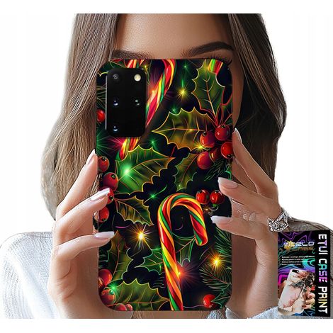 Custodia per Samsung Galaxy S20 Plus - Bastoncino di zucchero, vischio, albero di Natale + lamina (1/5)