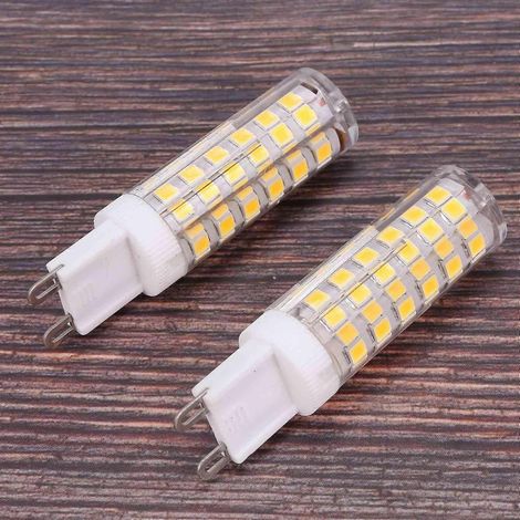 Ampoules LED G9 100 W, culot maïs, en céramique, sans scintillement, grand angle de diffusion, lot de 2, blanc naturel (1/5)