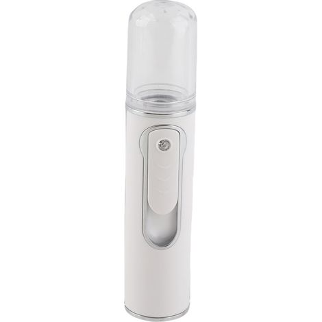 Mini brumisateur facial portable Nano, humidificateur à vapeur rechargeable par USB avec réservoir d'eau visible de 30 ml pour l'hydratation du visage (1/5)
