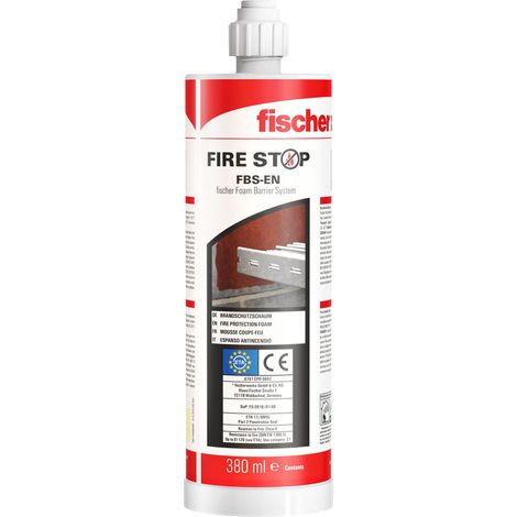 Mousse et brique coupe-feu à utiliser en combinaison ou individuellement - bi-composant FBS - Fischer (1/3)