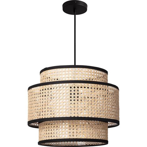 Suspension Rotin Huela Triplo Naturel