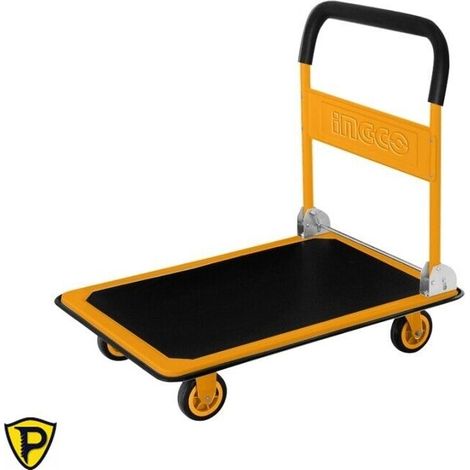 Carrello portapacchi INGCO Carrellino Richiudibile 4 ruote da 300 Kg. Portatutto (1/3)
