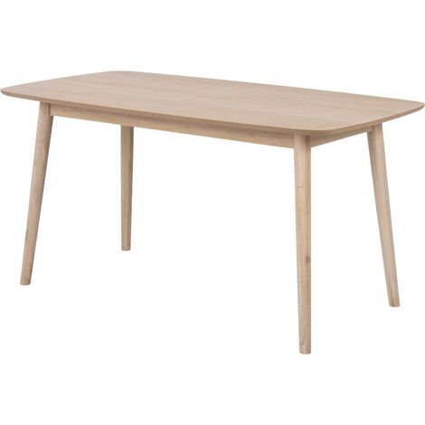 Mesa Norsica Daltea 101 , 76x80x150cm, Chapa de madera natural, Madera