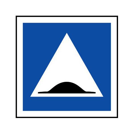 Panneau Attention ralentisseur - Rigide 480x480mm - 4010120
