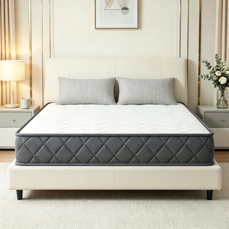 Matelas 200x160cm, matelas pour 2 personnes, mousse à mémoire de forme (uniquement avec 1 matelas) (1/4)