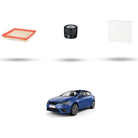 Kit tagliando 3 filtri compatibile con Seat Ibiza V 1.6 MPI 81kw Dal 2017 (1/5)