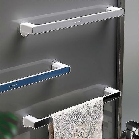 Porte-serviettes de salle de bain, porte-serviettes perforé pour toilettes, crochets muraux pour salle de bain, accessoires de suspension pour lingettes humides de cuisine (1/2)