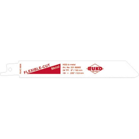 Lot de 5 lames de scie-sabre longueur 15 mm Ruko 8906-5 RUKO 33189065 Longueur lame de scie 150 mm 5 (1/2)