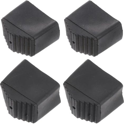 Patin Escabeau 30x20 en Caoutchouc Noir, 4pcs Housse de Coussin pour Pied D'échelle Pliante, Accessoires Antidérapants pour Rénovation et Travaux Extérieurs (1/5)