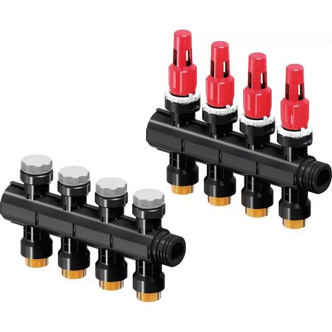Uponor Vario PLUS Collettore con misuratore di portata FM 4X 3/4 Euro, 1030584