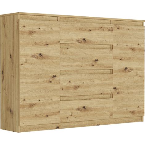 Kommode mit Schränken und Schubladen Artisan, 140 x 40 x 98 cm - Modern R140S4