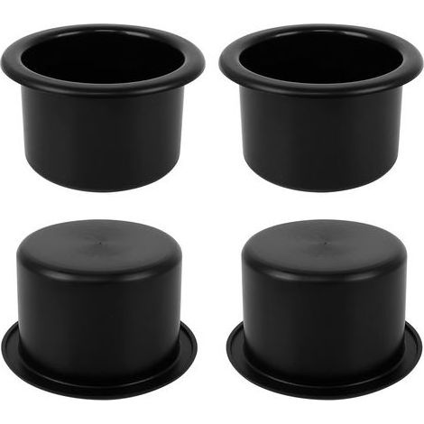 4Pcs Porte Gobelet , Porte Gobelet de Boisson Porte Gobelet Noir Universel pour Voiture Bateau Canapé Marine RV Yacht (Diamètre Intérieur: 8,5 cm) (1/5)