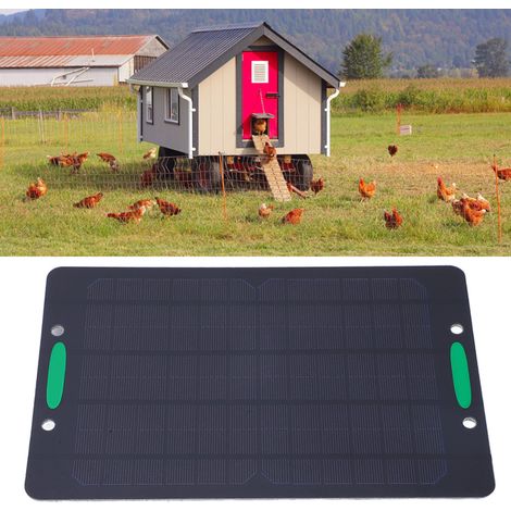 Kit de panneau solaire monocristallin JINHOMSOLAR 10W avec double ventilateur et couvercle de protection (1/5)