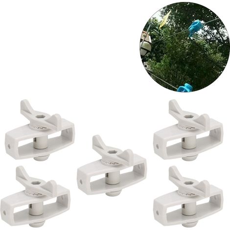 Tendeur de fil de clôture électronique, tendeur de fil en alliage pour clôture électronique, accessoires de tension de fil de clôture (gris) (1/5)