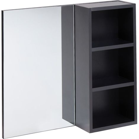 Bad-Spiegelschrank JOINVILLE 60 cm Schwarz