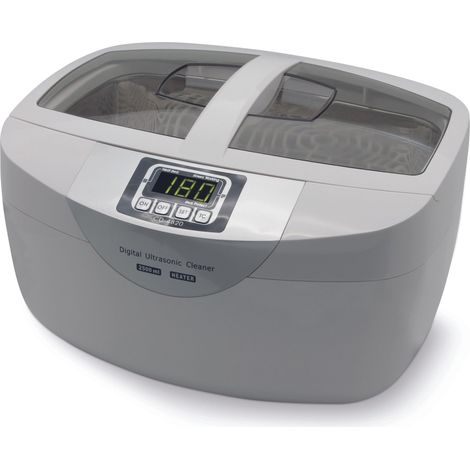 Perel – Nettoyeur à ultrasons 2,6 L – 170 W – Fréquence 35 kHz – Minuterie numérique avec 5 cycles – Pour bijoux et lunettes (1/5)