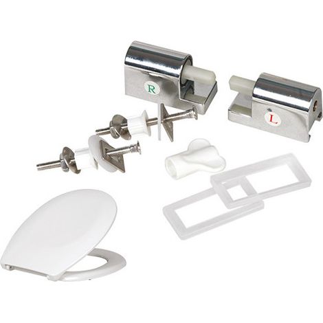 Cerniere ABS per sedili WC Brixo Comfort – Chiusura ammortizzata – Ricambio originale