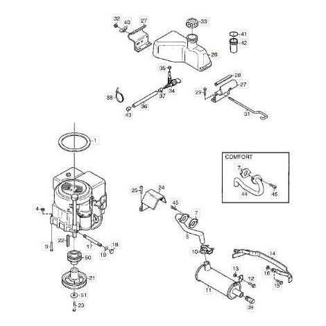SERBATOIO CARBURANTE PARK ORIGINALE STIGA - 1134-4757-02