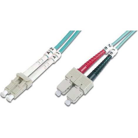 Digitus Cable de conexión multimode de fibra óptica, OM4, LC/SC (1/4)