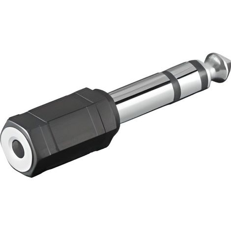 1 pièce Adaptateur audio, Jack 3,5 mm femelle vers Jack 6,35 mm mâle stéréo, pour studio, DJ et home audio (1/2)