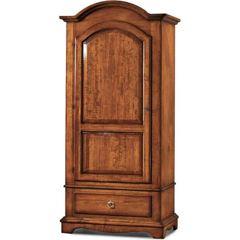 CHRISTIAN - armadio 1 anta in legno massellox196