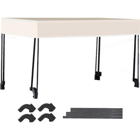 Auvent amovible pour chariot, protection solaire beige (1/5)