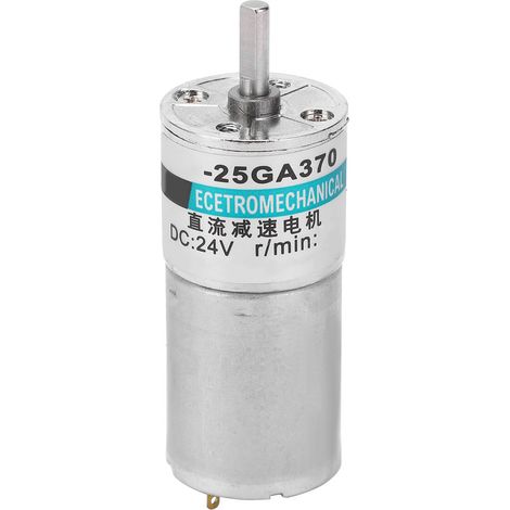 Moteur à engrenages CC 24V, micro-roue à bas régime, sens horaire/anti-horaire, aimant permanent, automatisation industrielle, XD-25GA370, 10 tr/min (1/5)