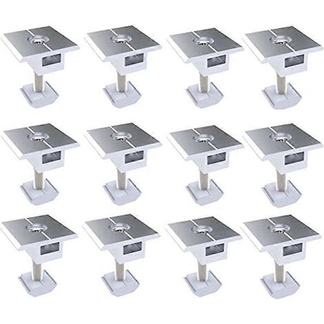 Support photovoltaïque en alliage d'aluminium, bloc coulissant de pression moyenne 40 mm (1/5)