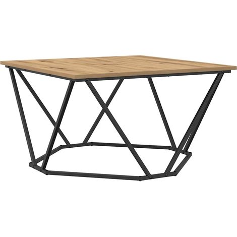Table basse,Table d'appoint,Table de Salon chêne artisanal 80 x 80 x 45 cm CFW92973 (1/5)