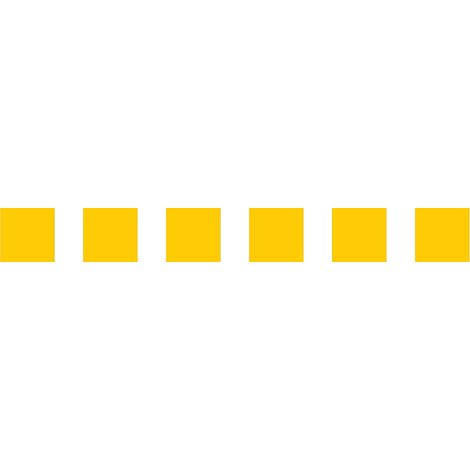 Lot 2 bandes 100mm x 1m - Carrés Jaune - 4640679