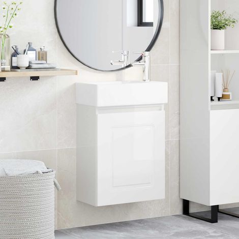 Módulo de baño con grifería  Brillante
