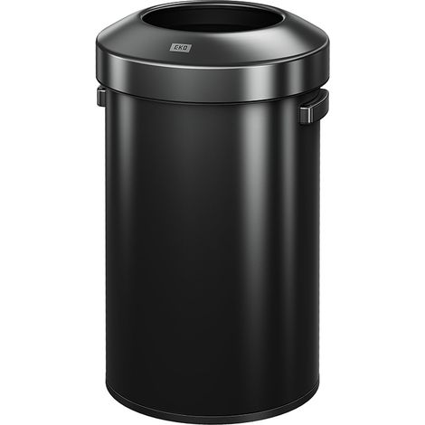 EKO - Poubelle Urban 60 litres - Stainless Steel - noir