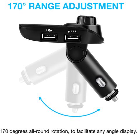 Kit mains libres Bluetooth T11 autoradio FM transmetteur MP3 chargeur USB voiture sans fil (1/5)