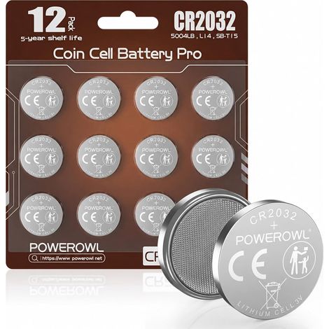 Piles 3V Lithium, Piles Boutons Longue Durée pour Pieds à Coulisse Numériques, Balances de Cuisine et Micromètres, Pack de 12 (1/5)